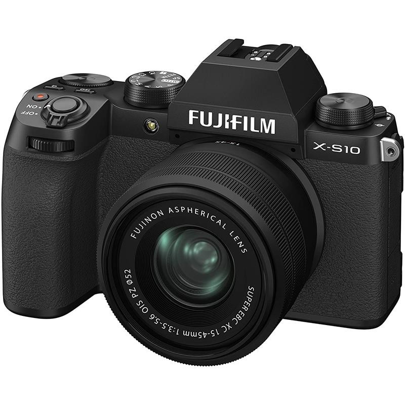 富士（FUJIFILM）【日本直邮 日本发货】无反微单数码相机 X-S10 高像素高速图像处理引擎拍摄Vlog拍摄自拍 镜头套装X-S10LK-1545【无反】