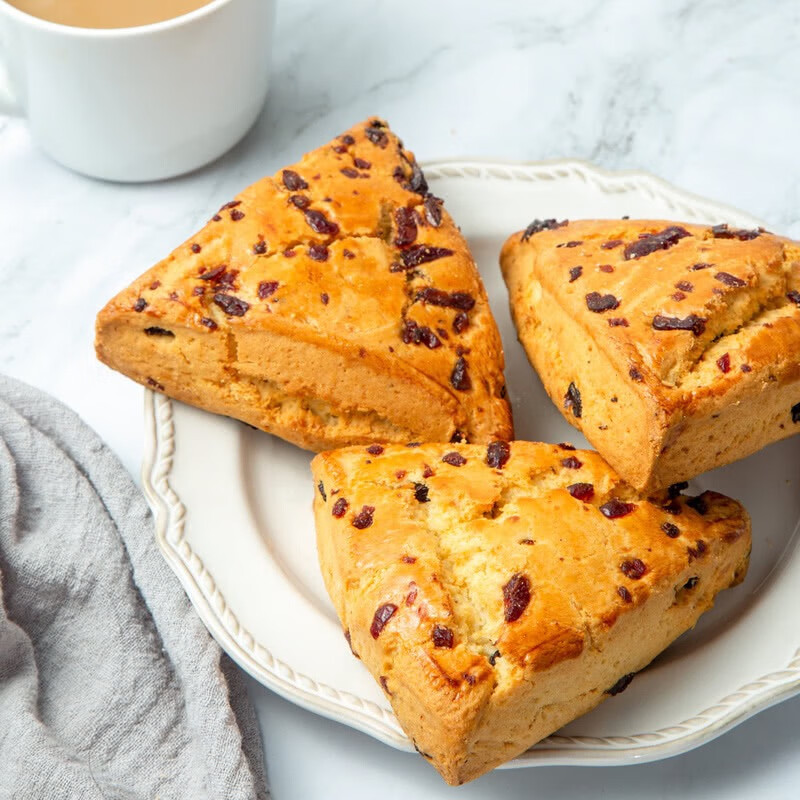 山姆会员商店提子蔓越莓司康80gx7个面包饼干糕点麻薯 400g 普通快递