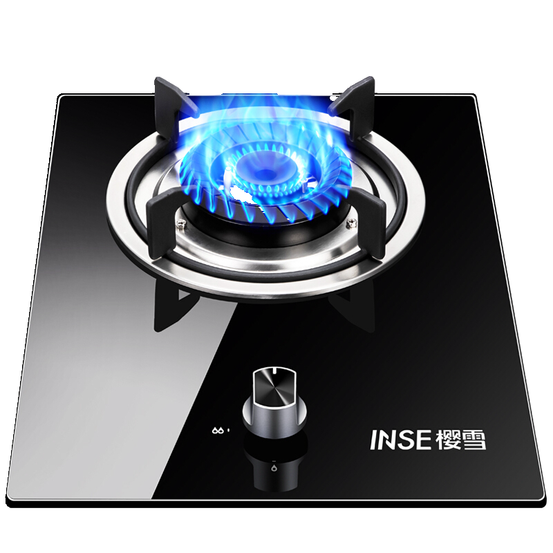樱雪（INSE）燃气灶单灶 台嵌两用燃气灶 真铜火盖 家用5.2kW猛火灶具 防爆黑晶钢化玻璃 Q2211（B）天然气100036488581