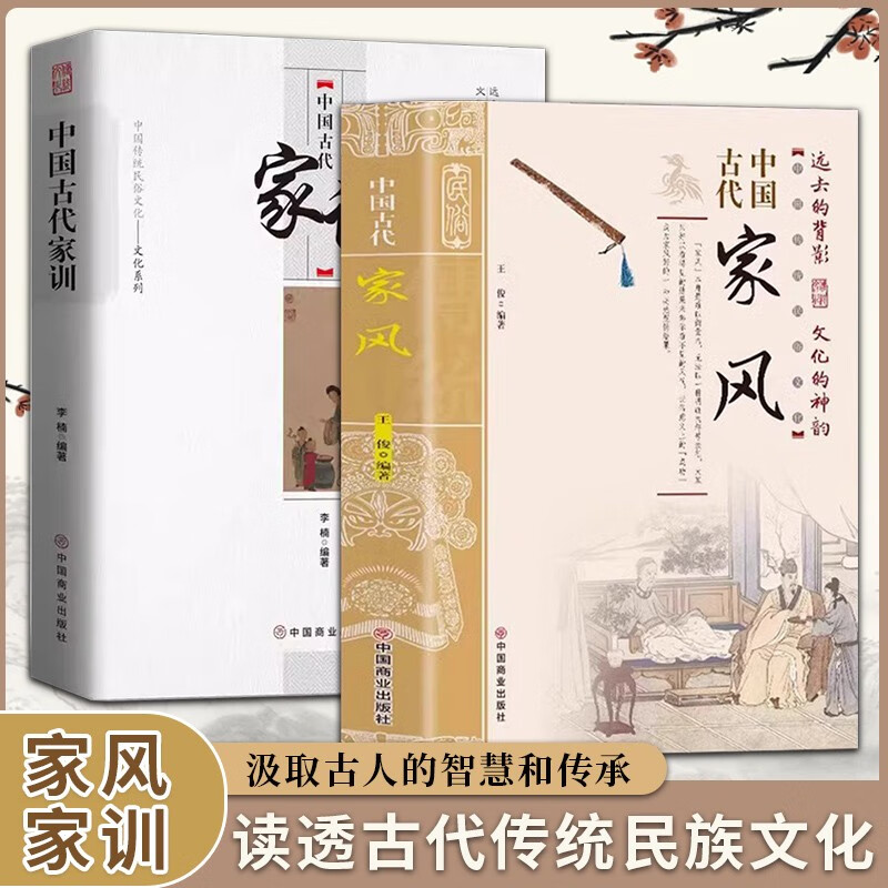 【抖音爆款】中国古代家风家训中国传统民俗文化 彩图版 王俊编著读透古代传统民族文化 古代名人名家教育子女 培养优良家风家教 中国古代家风家训 全2册