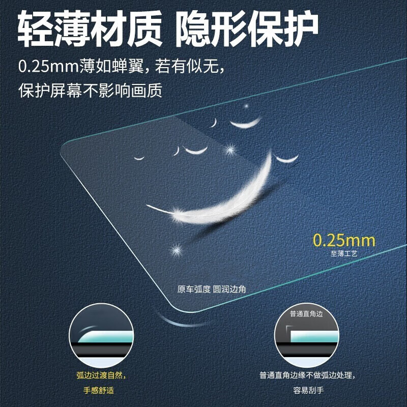 路透仕适用于2023款捷途旅行者导航钢化膜中控液晶显示大屏幕保护贴膜 旅行者【导航+仪表】蓝光钢化膜