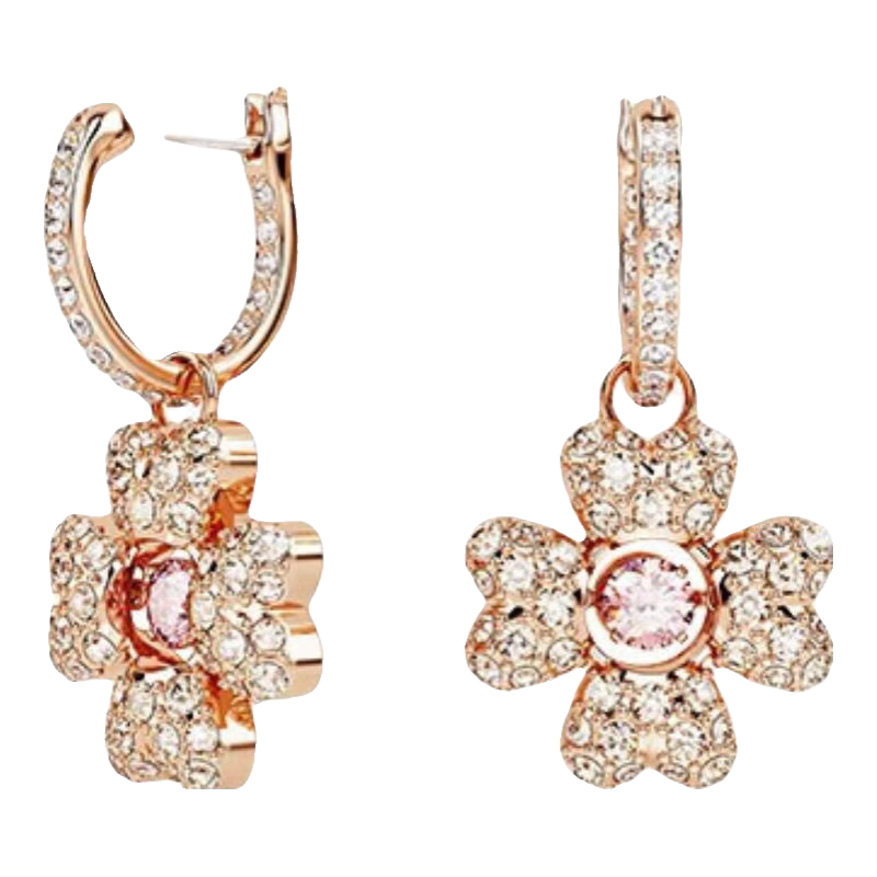施華洛世奇（SWAROVSKI）IDYLLIA 幸運(yùn)四葉草耳釘耳環(huán)女耳飾送女朋友生日禮物女5674212