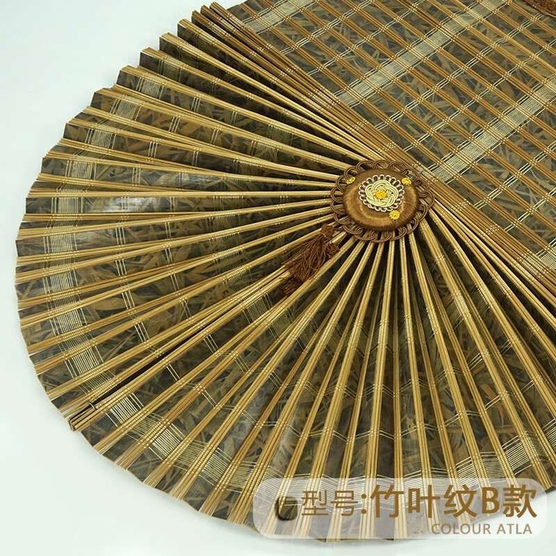 暖爱多*定制竹帘窗帘卷帘茶馆上下竹罗马扇形帘遮阳帘升降帘隔断帘