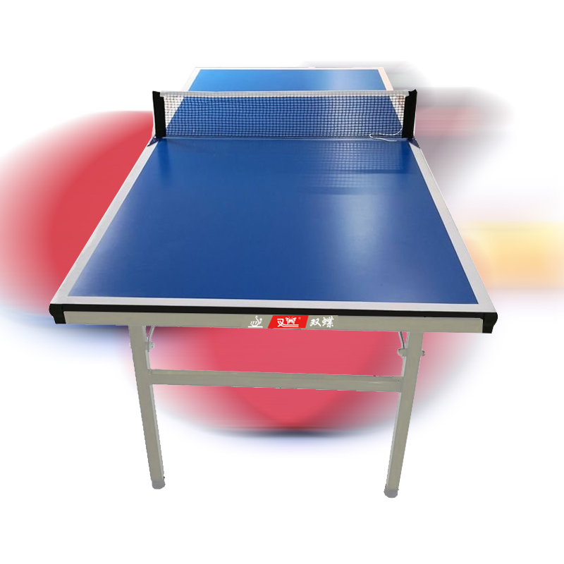 乒乓球桌家用可折叠儿童高弹双蝶乒乓球桌家用室内标准可折叠案子移动