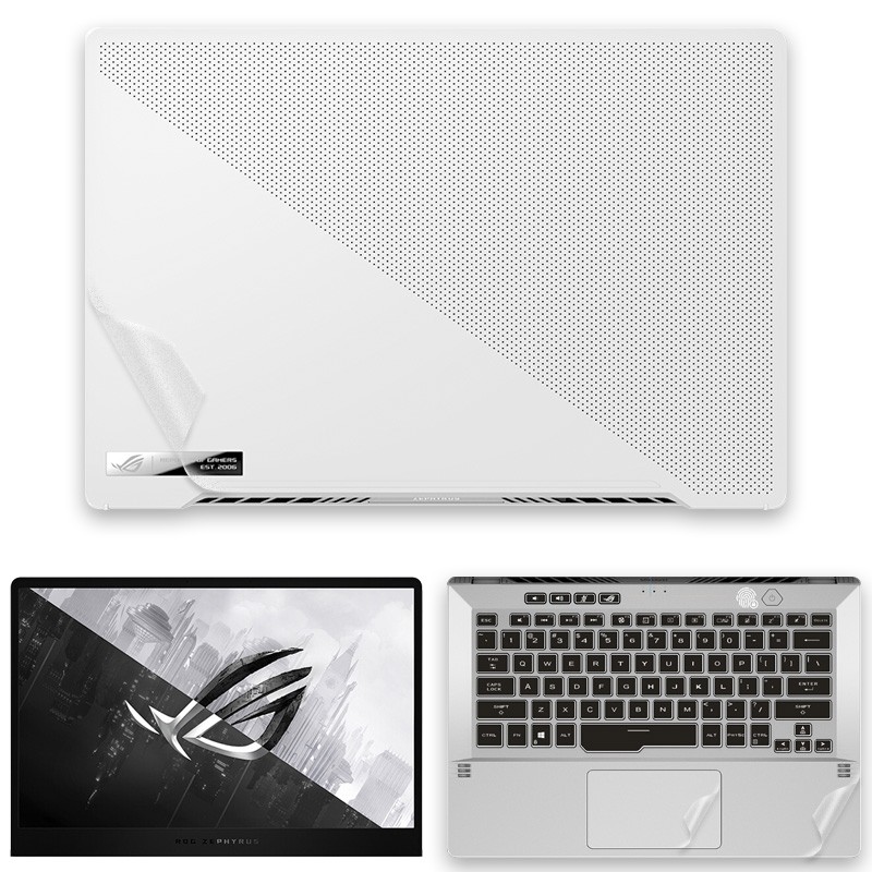 咔咔鱼2023/2024款玩家国度rog幻14贴膜led版/经典版幻14 air电脑贴纸