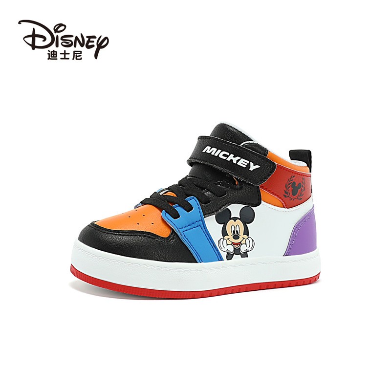 迪士尼 disney 童鞋儿童运动鞋男童高帮板鞋中大童卡通ip休闲鞋潮ds