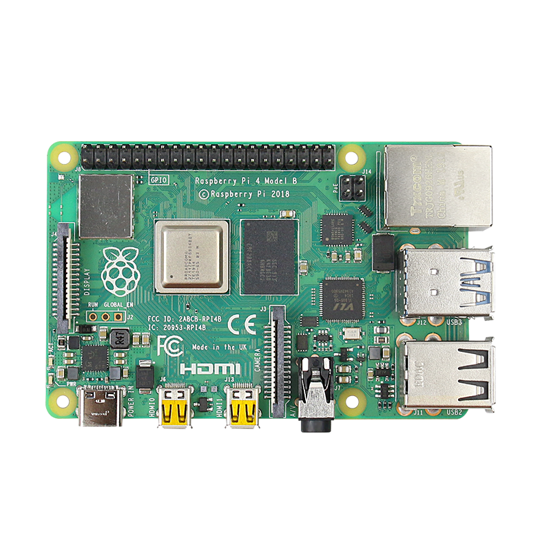 树莓派4B Raspberry Pi 4代linux小电脑ARM开发板python编程套件 单独主板 树莓派4B（2G版本）现货
