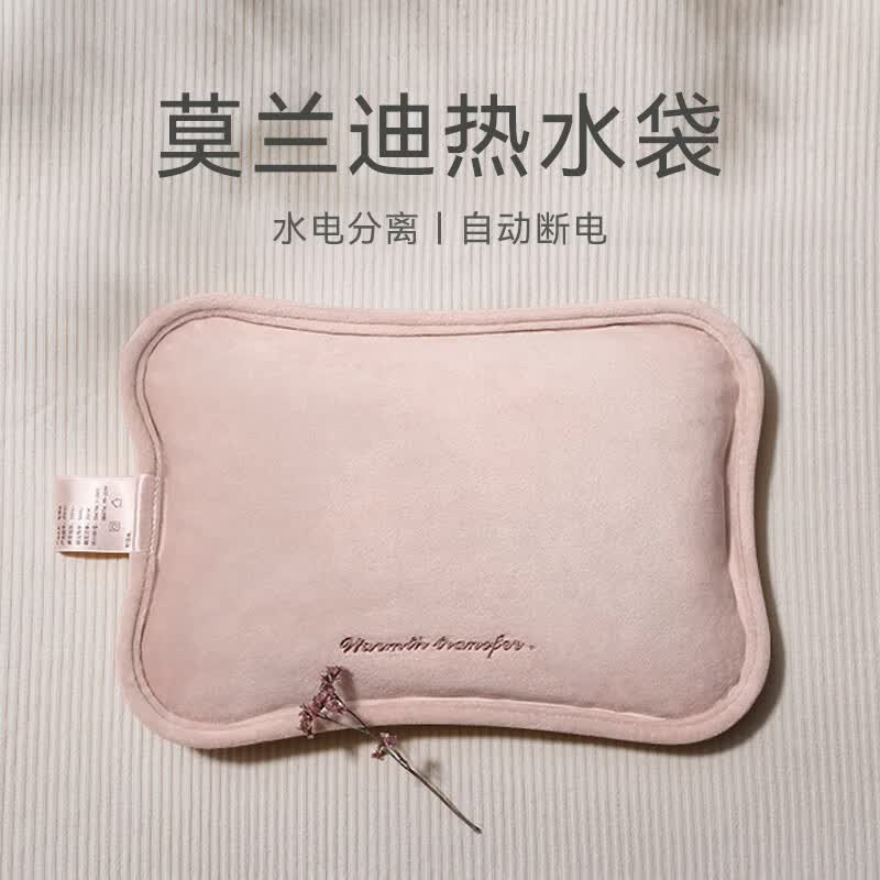 米小舒 热水袋充电暖水袋暖宝宝暖手宝热宝注水大号防爆暖腰暖脚神器 樱粉【热水袋+防爆夹】棉绒材质属于什么档次?
