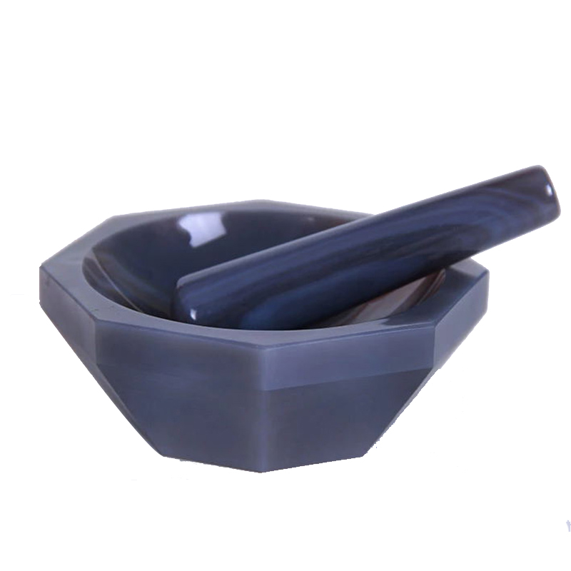 实验室化工研磨医学研究耐磨抗腐蚀高硬度光滑磨杵玛瑙研钵玛瑙乳钵棒