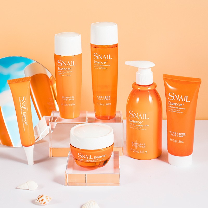 莱蔻蜗牛女学生化妆品套装清爽 护肤品套装女暗沉补水保湿 蜗牛六件套