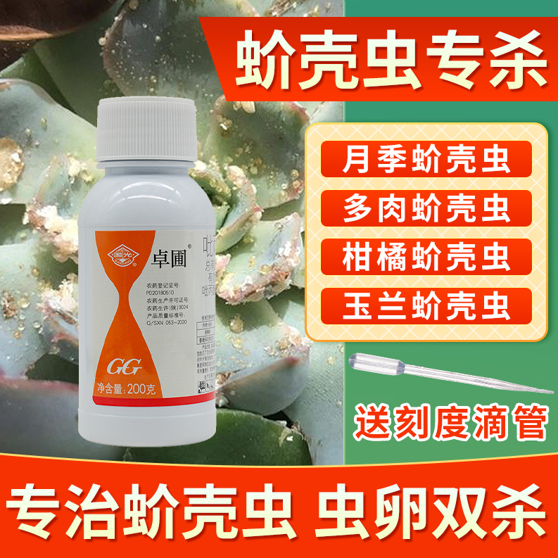 国光卓圃新款蚧介必治吡丙噻嗪酮柑橘多肉养花卉月季蔬菜果树介蚧壳虫