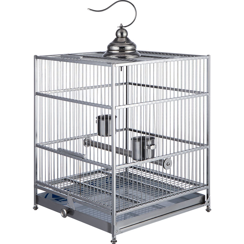 全诺酷八哥鸟笼笼大号304不锈钢玄凤笼子豪华大型洗澡鹦鹉笼专用 304