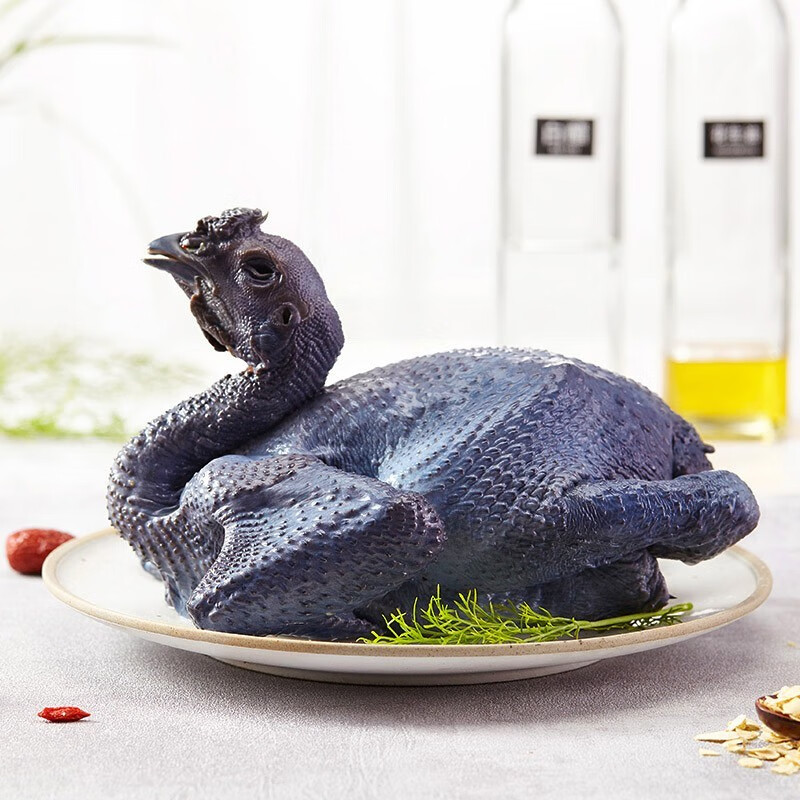 天农食品 供港乌鸡1.2斤 山林散养乌凤鸡乌骨鸡整鸡肉 月子餐炖汤生鲜食材 清远乌鸡1.2斤