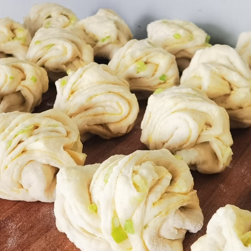 虎钢馋花卷东北纯手工老碱发面咸味葱花卷葱油卷馒头面食早餐现蒸