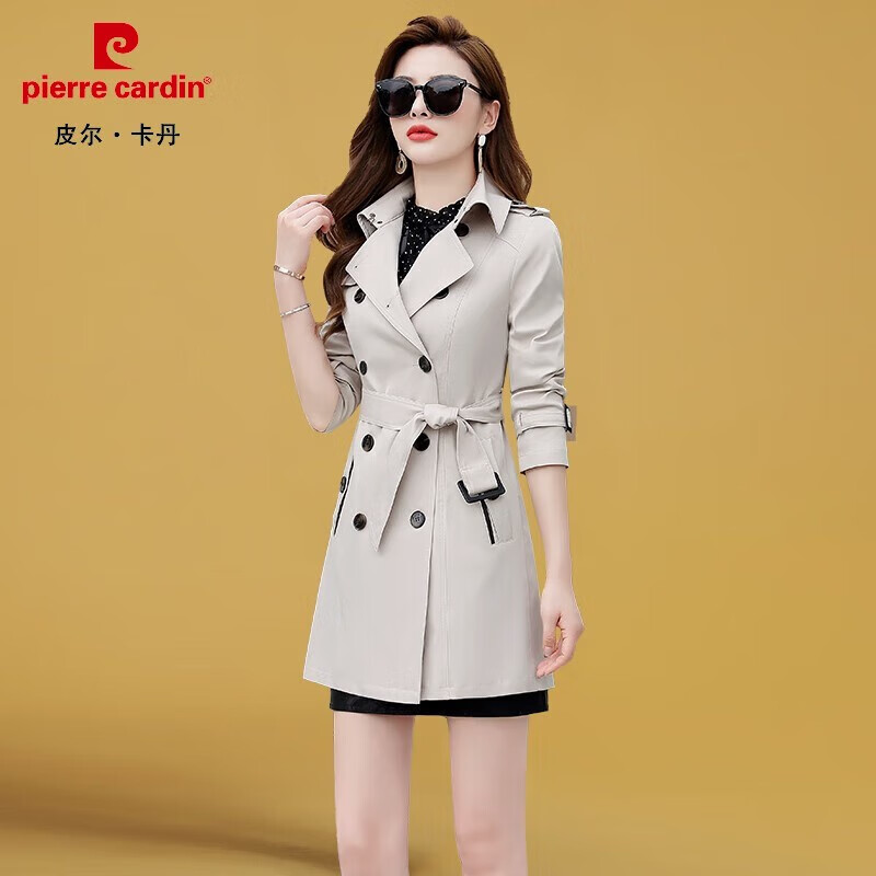 女高档秋装流行女装小个子外套中长款女式韩版春秋收腰白色气质女士
