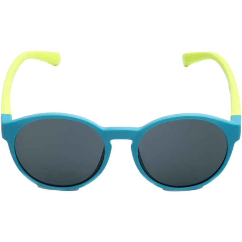迪卡侬儿童墨镜太阳镜时尚可爱防晒太阳镜3号片KIDA蓝色2_4岁-4558226 蓝色-3号镜片