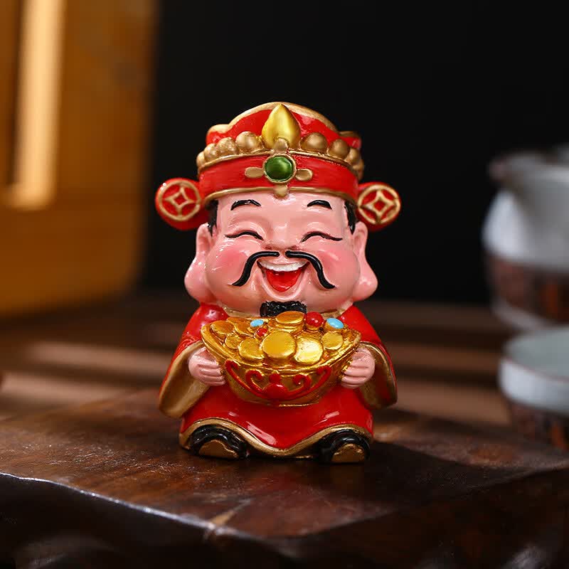 暴富福娃公仔客厅玄关乔迁新居摆件卧室发财装饰品小摆设 聚宝盆财神