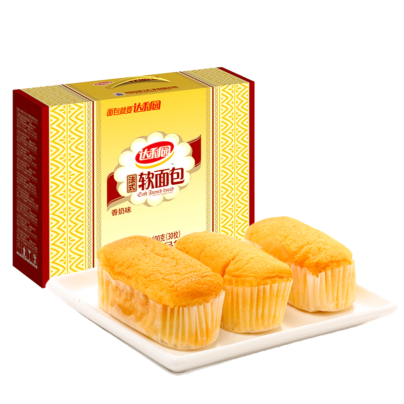 达利园法式软面包香奶味600g零食大礼包——口感酥脆、销量稳定的优质休闲零食