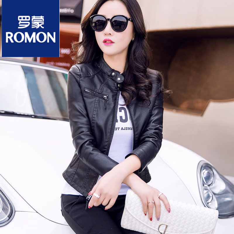 罗蒙（ROMON）辛集海宁皮衣外套女短款2023新款春秋韩版修身立领机车百搭女士皮 海宁真皮-黑色 M 93—102斤使用感如何?
