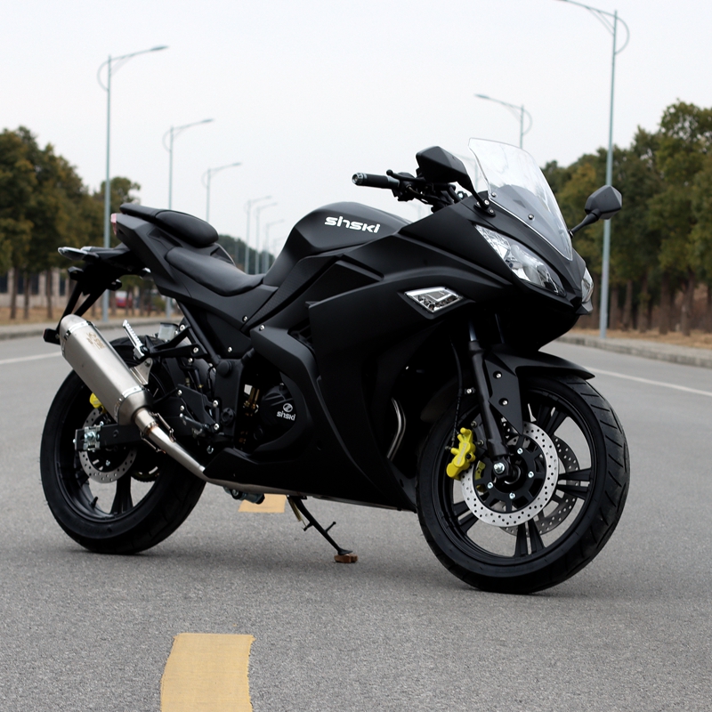 小忍者摩托车跑车地平线v6r3蛟龙重机车趴赛单杠双杠水冷风冷整车可