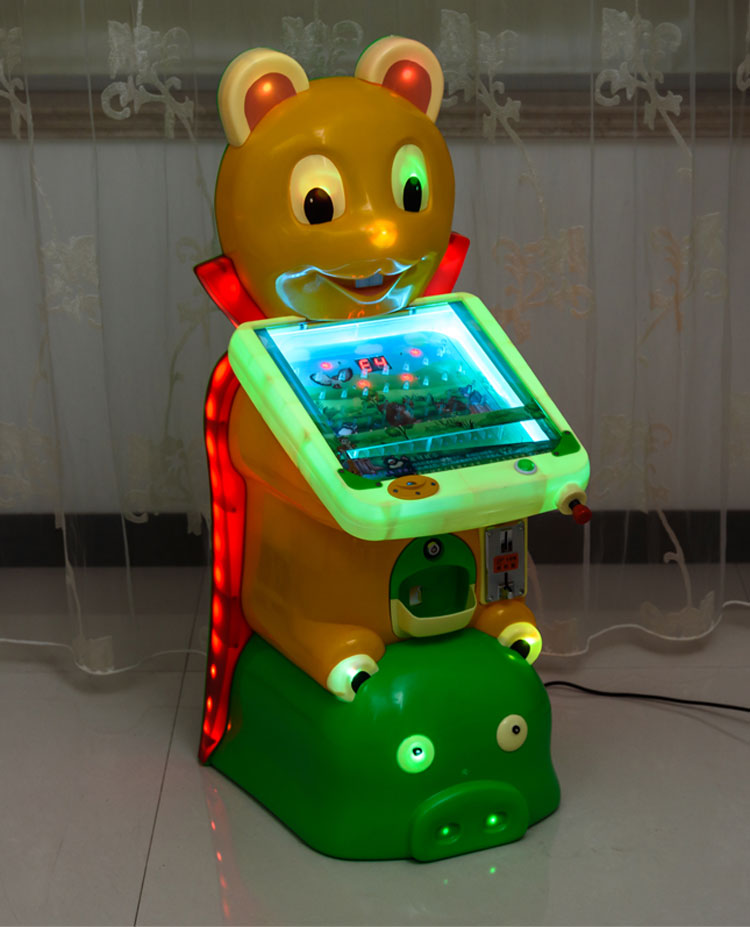 果森 拍拍乐套牛机打弹珠机儿童投币游戏机扭蛋机超市门口打地鼠 小熊