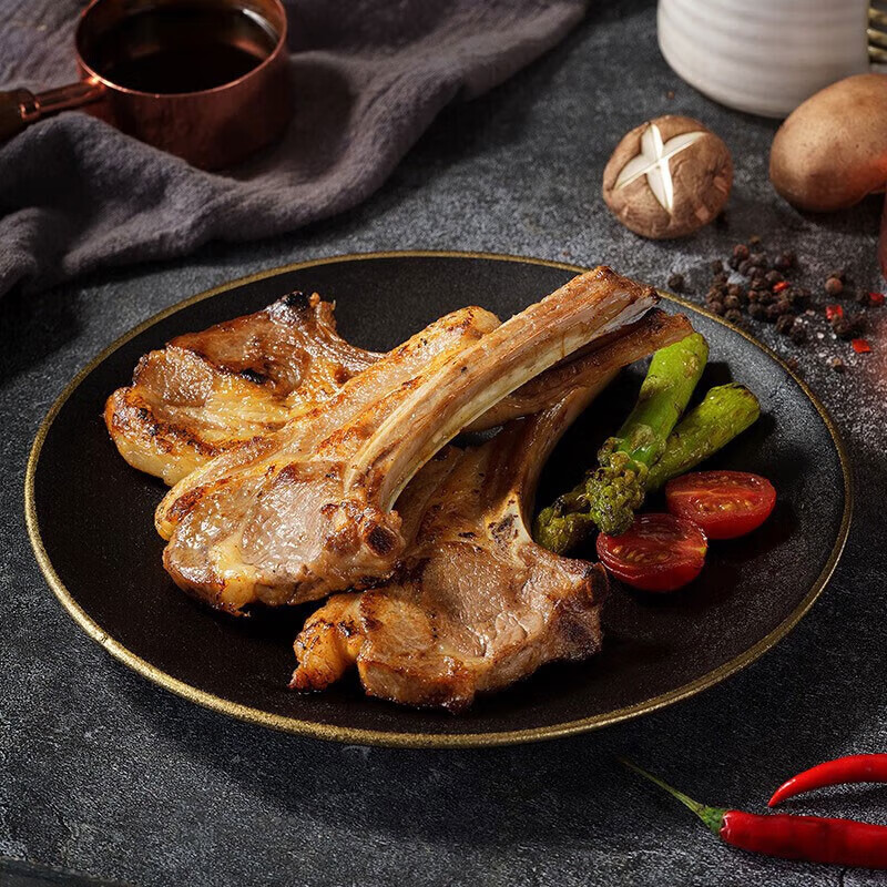 诺西贝品牌直发 羊肉羊腿羊排羊蝎子羊腱子火锅烧烤 小切羊排500g*3 约18支