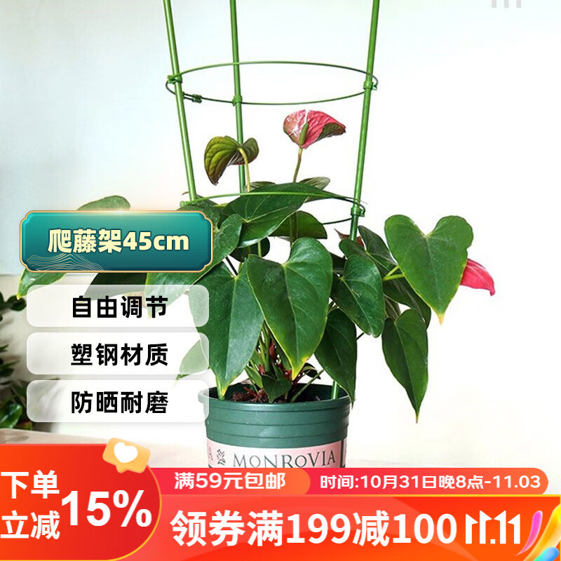 萌优优 爬藤支架 月季花架植物盆栽花卉支撑杆铁线莲攀爬架 45CM 3套怎么样,好用不?