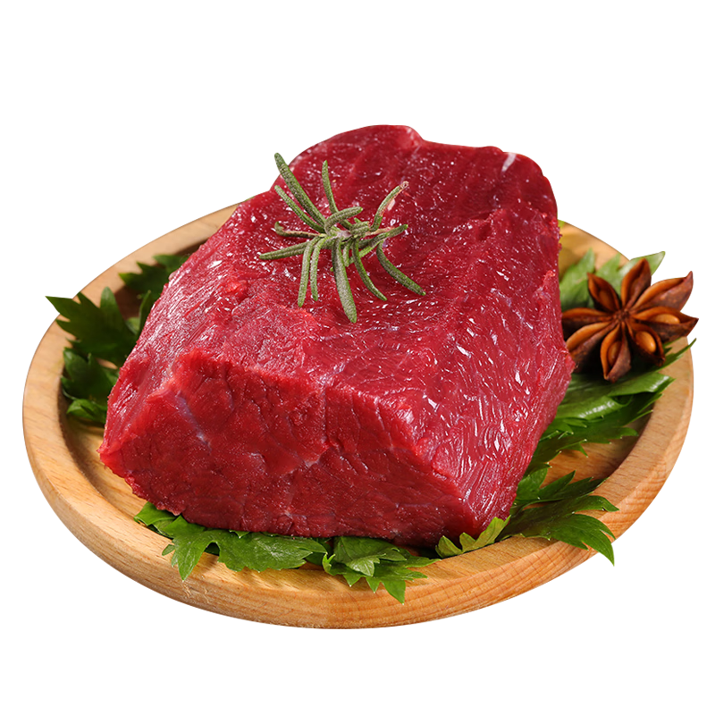 往來白丁 內(nèi)蒙古牛里脊肉2斤凈重 新鮮黃牛肉柳菲力寶寶燒烤火鍋食材 生鮮