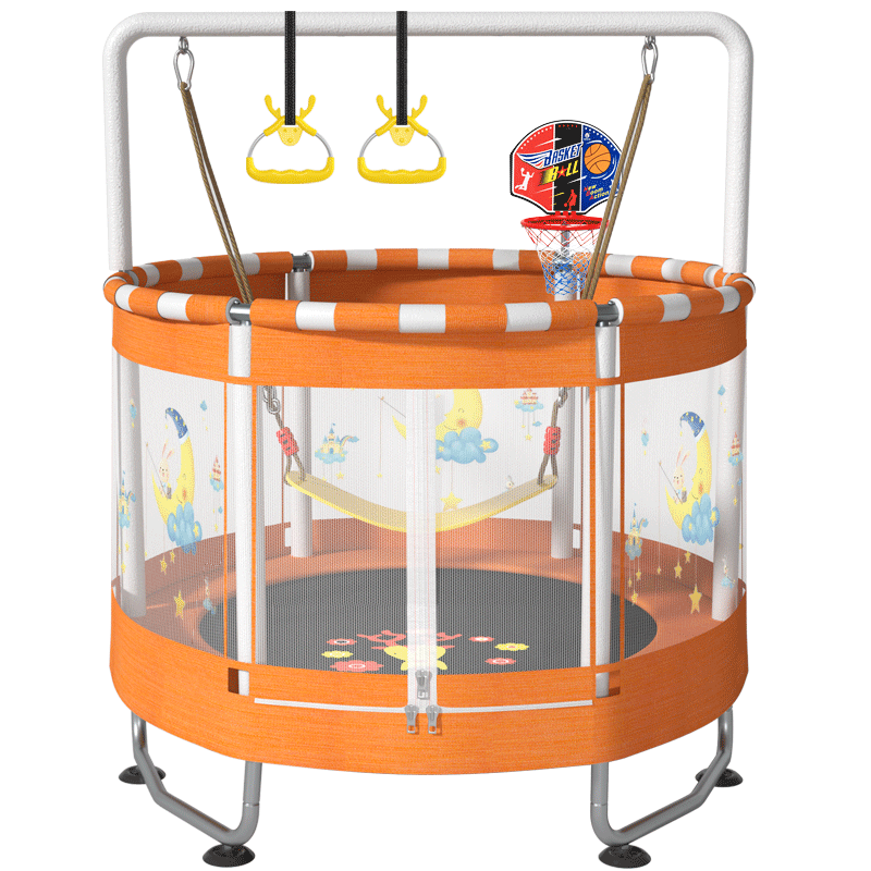 迪步（DIBU）蹦蹦床兒童室內(nèi)2-10歲秋千蹦床運(yùn)動健身彈跳床寶寶跳躍玩具跳跳床