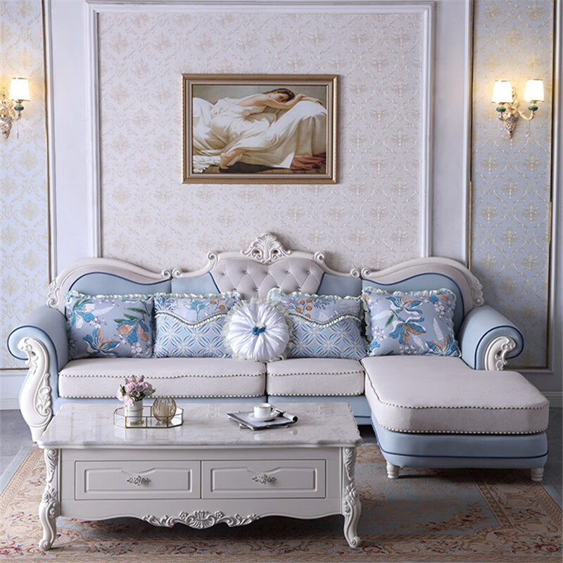 中巢 欧式沙发 布艺沙发科技布客厅组合客厅沙发l型现代简约可拆洗 3