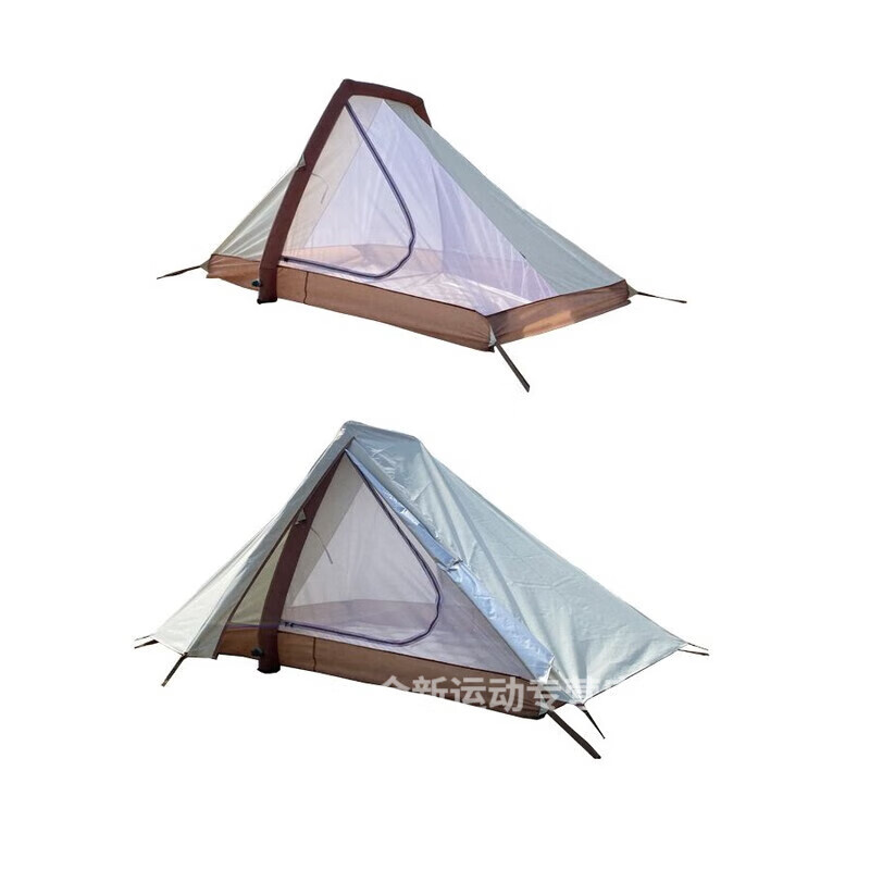 戎美丹尼充气帐篷户外露营防雨过夜野营双人大空间双层防风休闲野餐