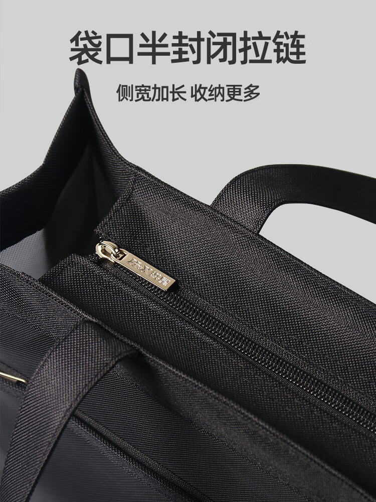 大容量拉链美术袋手提补习袋16k文件袋网纱式儿童帆布A4大号手提书袋小学生画画马克笔收纳包网格资料包 横款莫兰迪灰色(大容量双层+两侧袋)