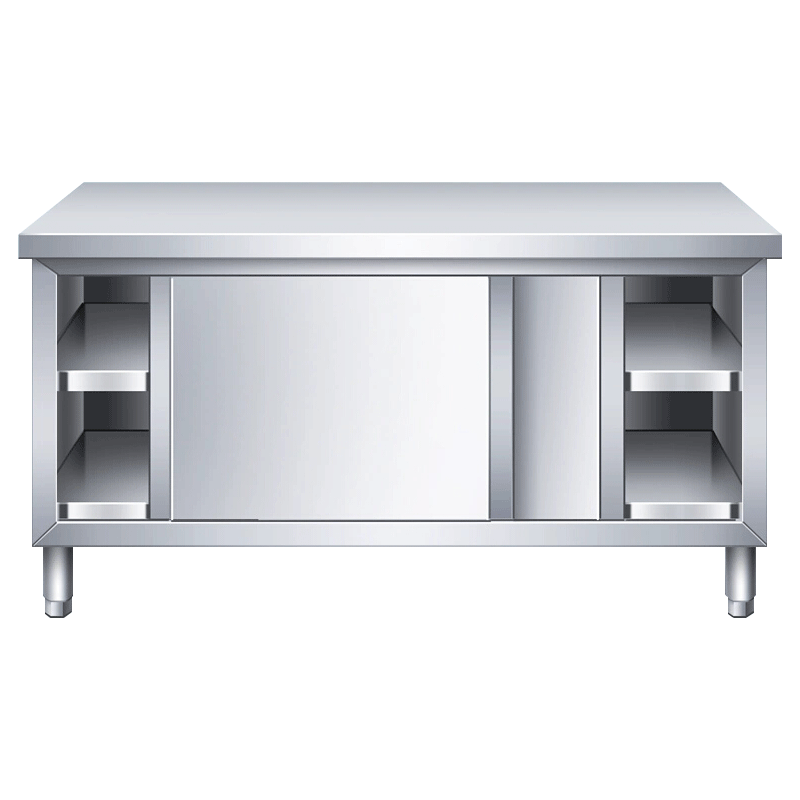 英利蒂克（Enlitic）商用不锈钢工作台 单通打荷台 商用储物柜 操作台 切菜桌子 单通工作柜 DTG1880