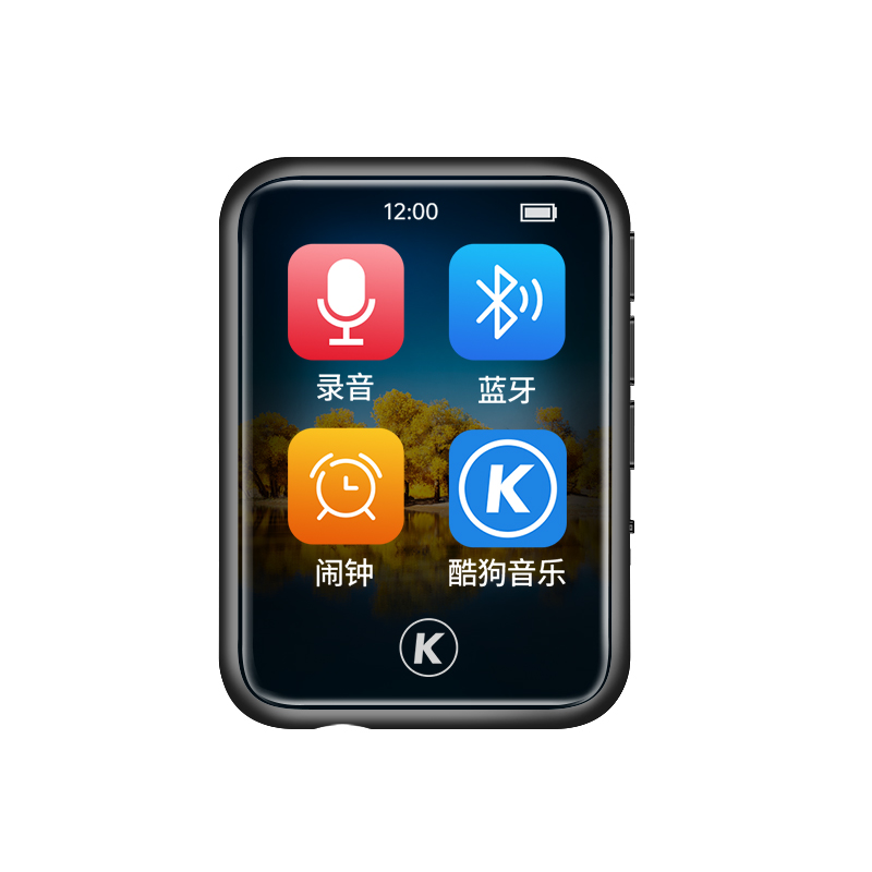 KUGOU 酷狗 PA07 MP3 音乐播放器 触摸屏 蓝牙 便携 运动 跑步 学生随身听 内置8G 支持128G扩展