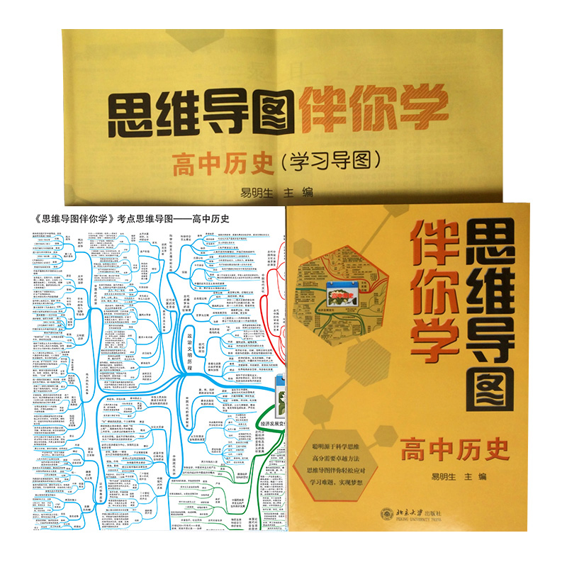 思维导图伴你学高中历史 高考冲刺高中生学习历史教材 文科教辅书籍