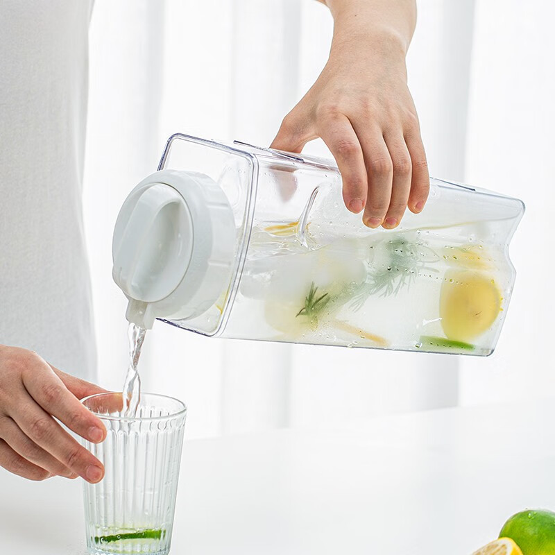 阿司倍鹭日本ASVEL进口凉水壶透明果茶冷水壶耐热凉水杯塑料冷水杯果汁壶家用大容量凉杯冷水桶凉水桶 2.2L