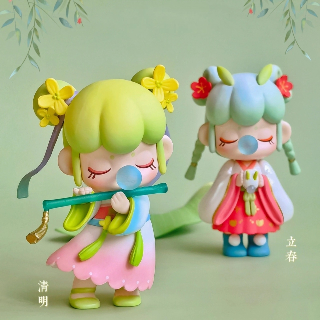 正版若来nanci囡茜二十四节气春生夏长盲盒国风手办摆件网红新款 单个