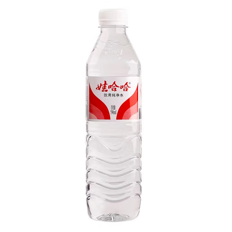 娃哈哈 饮用纯净水 596ml*24瓶 纸箱装