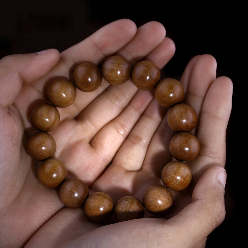 蝶灿 老山檀香手串黑肉沉水印度老山檀香木文玩珠佛珠手链女正宗檀木