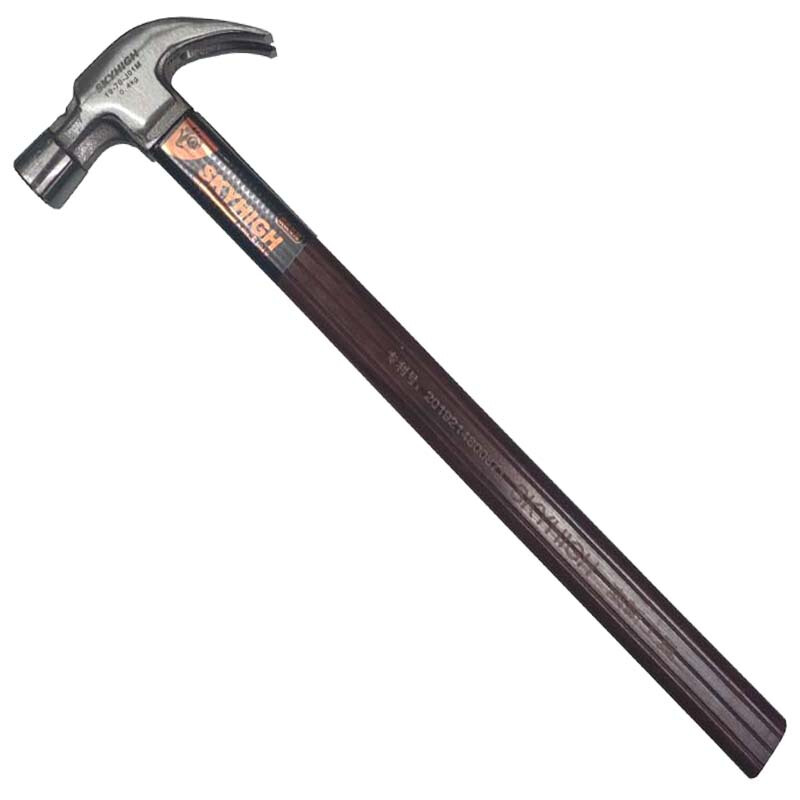 奥新工具弯直角锤头绝缘柄高碳特钢拔钉锤木工锤澳新羊角锤子 澳新