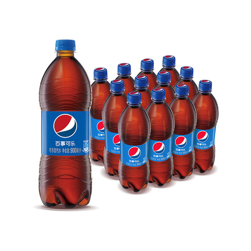 百事可乐 pepsi 碳酸饮料整箱装 900ml*12瓶(新老包装随机发货)百事