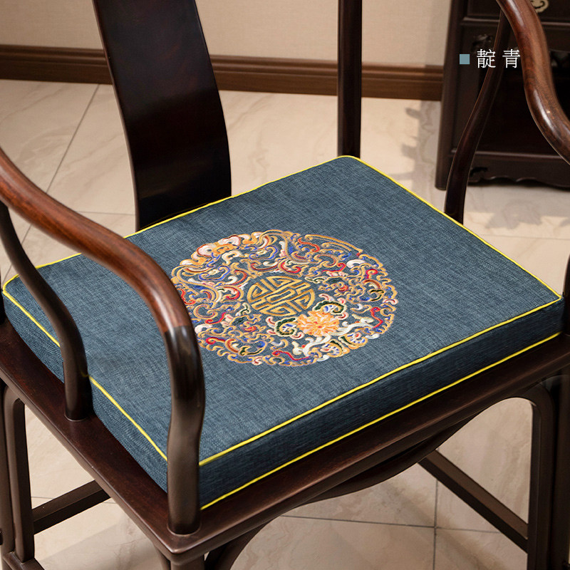 靛青-刺绣款【此颜色暂不支持定做】 40x45厚度5cm【耐磨耐刮不易起球