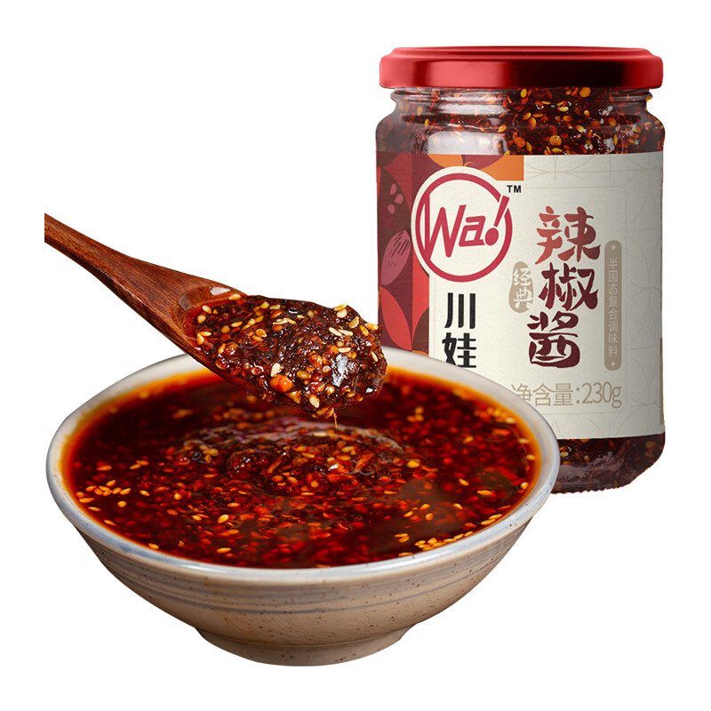川娃子 调味品 辣椒酱 农家风味 下饭菜 辣椒油 拌饭拌面酱 酱料 230g 