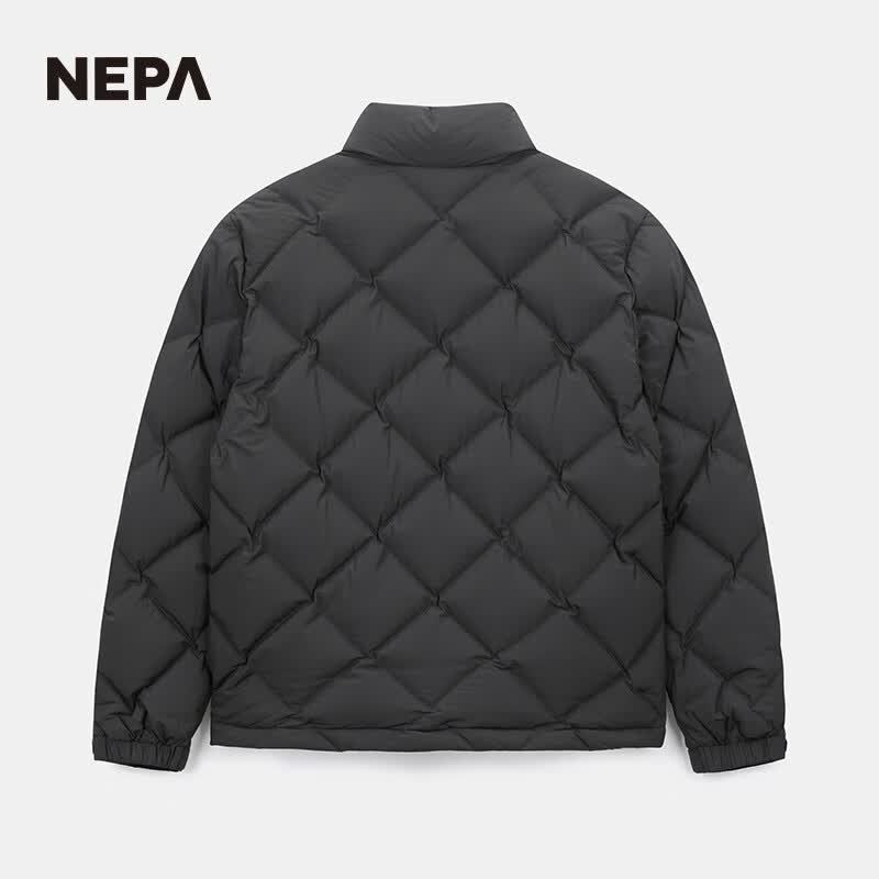 NEPA耐葩24秋冬新品户外男女款防风舒适防泼水保暖羽绒服7KF2060 黑色C01 M 175/92A(100)