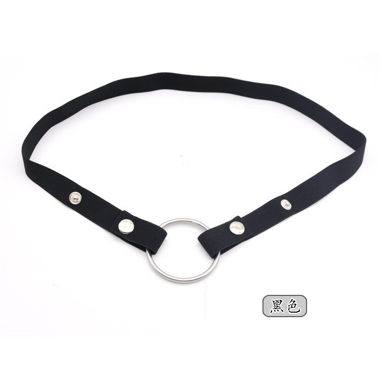 cb锁固定带笼松紧辅助带防下坠鸡阴茎锁鸟笼鸟sm主奴 黑色