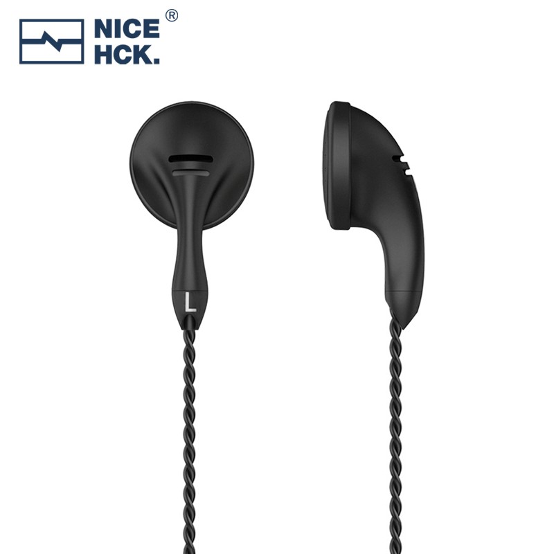 NICEHCK 黑酱B40平头塞原道耳机动圈PK123发烧HIFI人声线控麦克风睡眠游戏耳塞3.5mm B40无麦克风