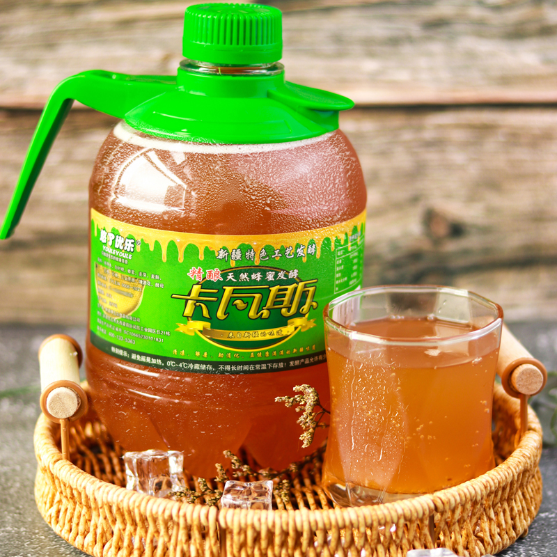 悠了优乐新疆卡瓦斯 蜂蜜发酵格瓦斯饮料无酒精饮品 悠了优乐鲜酿卡