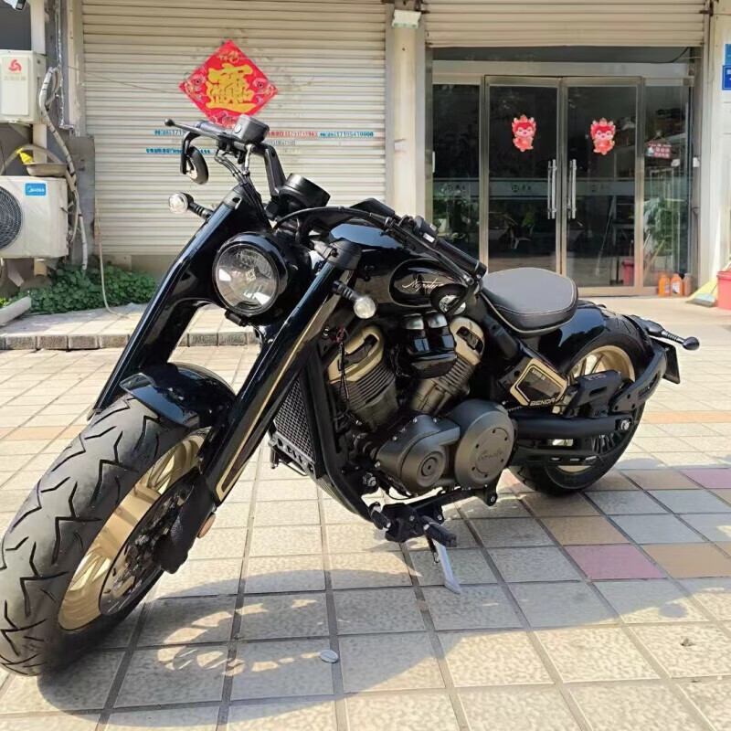智定者二手奔达拿破仑450复古太子改装巡航男女水冷电喷摩托车 标准
