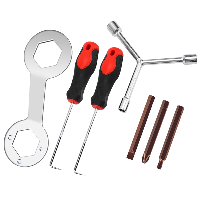 柯锐迩波轮洗衣机拆卸专用工具7件套 拆洗衣机内筒清洗专业工具 波轮芯三叉套筒扳手 洗衣机维修配件