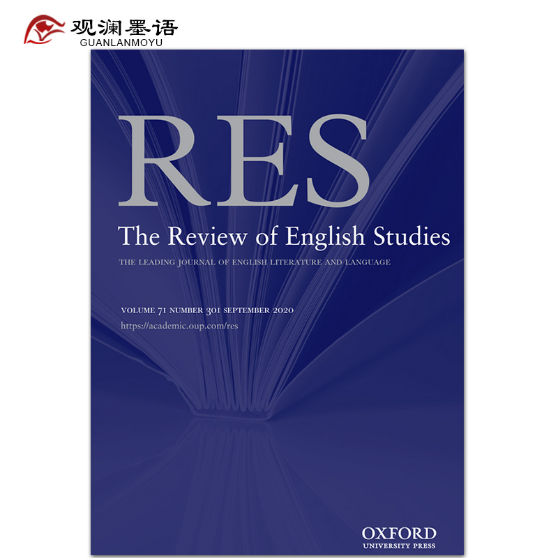 Review of English Studies 英语研究评论 2020年9月刊 英国语言文学 2020年9月刊